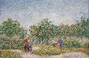 Vincent Van Gogh, Verliefde paartjes in het park Voyer d'Argenson te Asnieres, 1887 Courting couples in the Voyer d'Argenson park in Asnieres